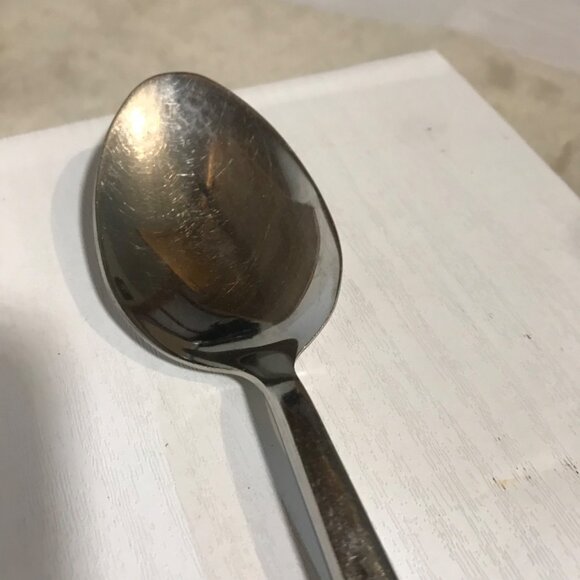 Set Of 6 Stainless Steel Iced Tea Dessert Ice Cream Spoons 8" Long - Picture 7 of 10